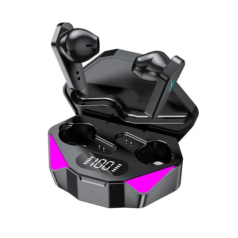 Low Latency Wireless TWS Earphone for Games and Sports, Bluetooth with Charging Case