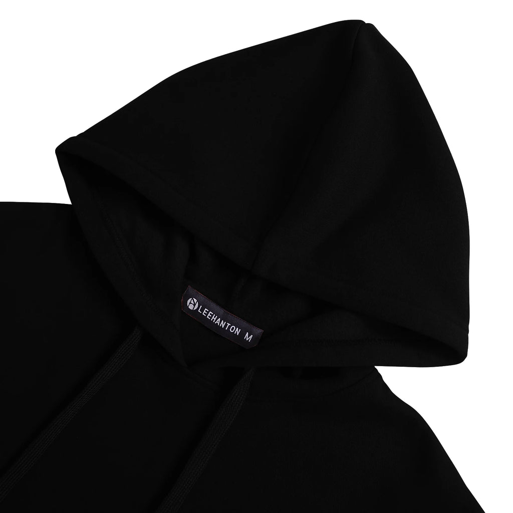 Men's Autumn/Winter Casual Sporty Fashion Pocket Sweatshirt Warm Solid Color Hooded Sweatshirt